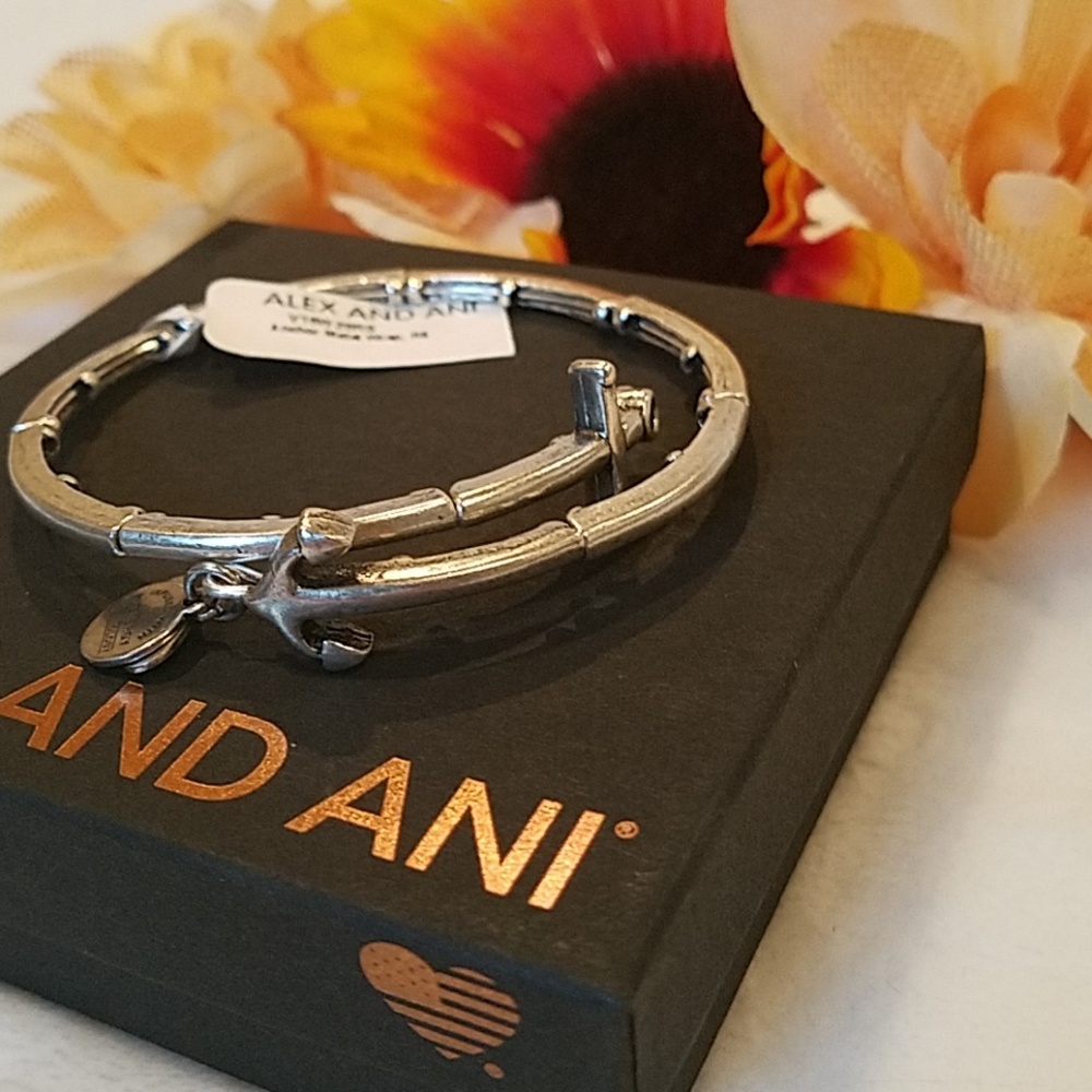 Alex and Ani Anchor wrap bracelet - Picture 5 of 7